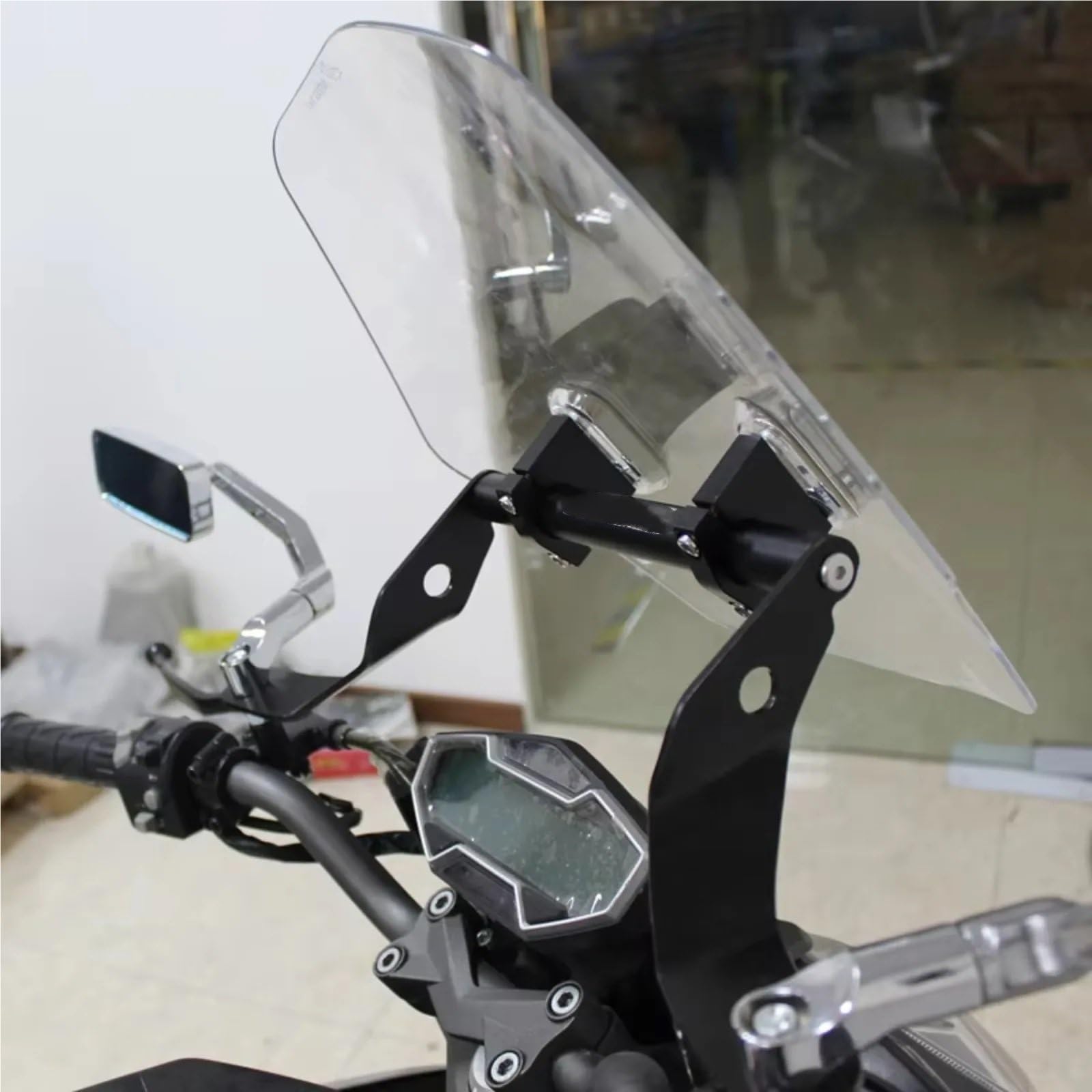 Przednia szyba motocyklowa Pasuje do przedniej szyby motocyklowej Honda CT125, aluminiowej szyby przedniej, osłony ekranu(Light smoke)