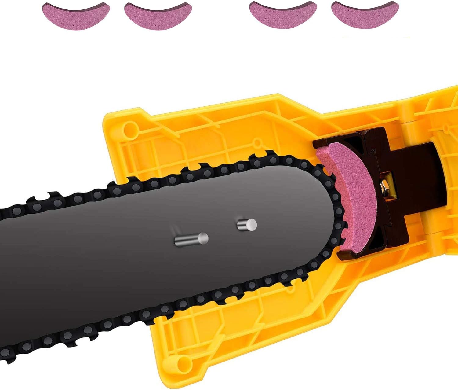 YAOGONG Chainsaw Sharpener Work Sharp Fast-Sharpening Stone Grinder Tools Suitable for 14/16/18/20 Inch One/Two Holes Portable Chain Saw Blade Bar Teeth Sharpener : Patio, Lawn & Garden