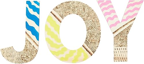 Miniatura 3 de Bright Creations Letras de bloque de madera, 36 piezas, 6 pulgadas, recortes de madera sin terminar para proyectos de pintura y manualidades, letras