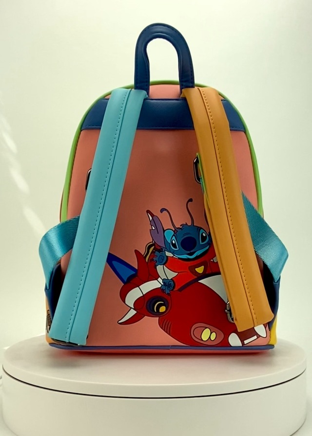 Loungefly Disney Stitch Color Block Mini Backpack Double Strap