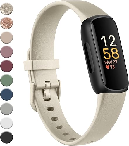 Miniatura 15 de Meliya para Fitbit Inspire 3 Correas para Hombres y Mujeres, Correas Deportivas de Repuesto de Silicona Suave Ajustable Compatibles