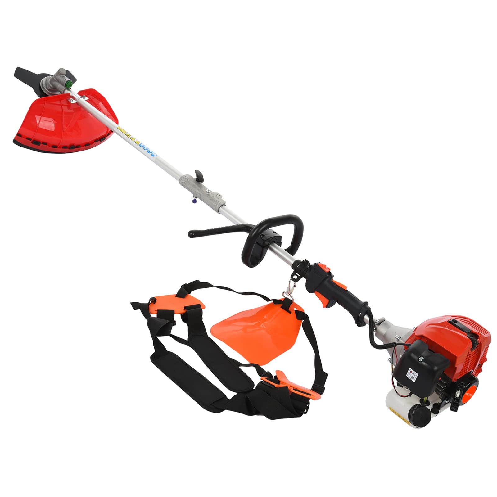 Wacker gazowy zjadacz chwastów, 52 cm³ 2-suwowy trymer gazowy, ulepszony zjadacz chwastów, zasilany gazem 5 w 1, wielofunkcyjne narzędzia do przycinania, 9500 obr./min, 3000 obr./min, prędkość silnika