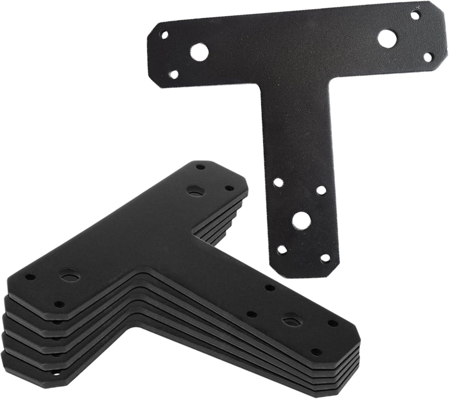 Post to Beam Connectors, Mending Plate Flat Straight Steel Repair Fixing T Pl...