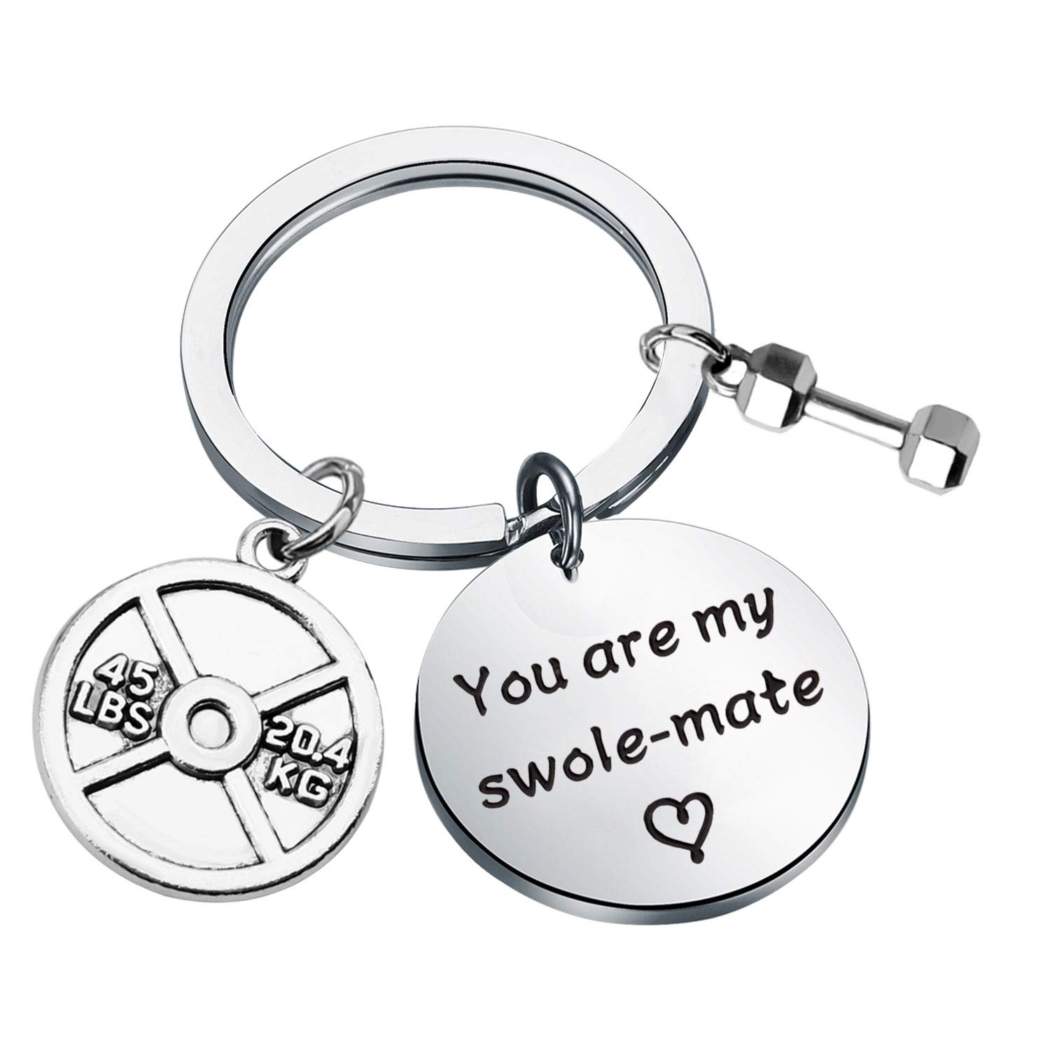 BAUNAFitness Workout Keychain You are My Weightlifting Sports Fitness Gifts