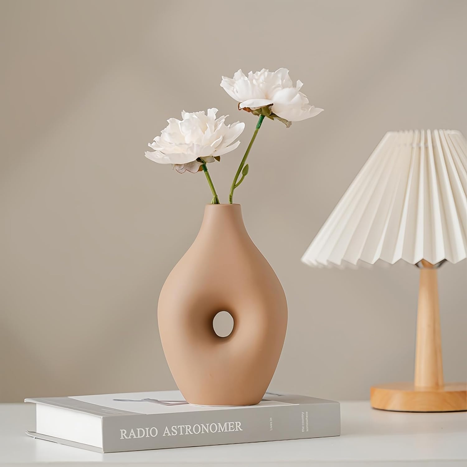 Modern SimplicityCeramic Vase Set of 4 - NeutralcolorRack Decoration ，Modern Farmhouse Decor, Home Decoration vase