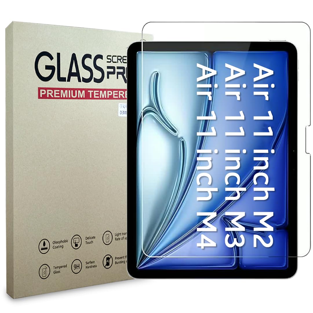 Czartech Screen Guard Protector for iPad Air 11-inch M3 2025 & M2 2024, (iPad Air 7th/6th Generation), Tempered Glass-Apple Pencil Pro & Case Compatible, Anti-Scratches, High Definition-image-33