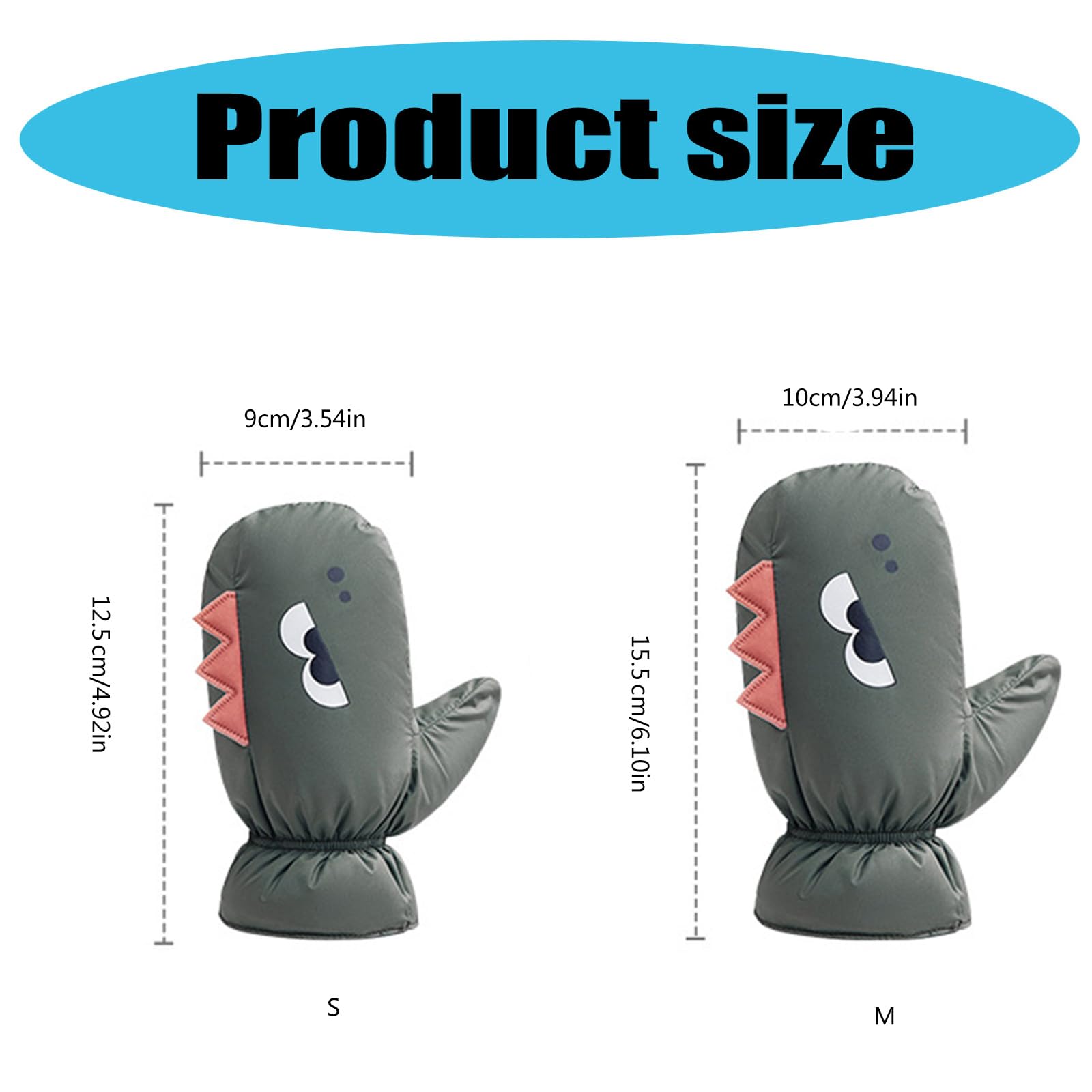 Guantes de esquí de invierno para niños, guantes cálidos con forro polar, diseño hermético y resistente al viento, guantes para niños, fáciles de transportar para niños y niñas