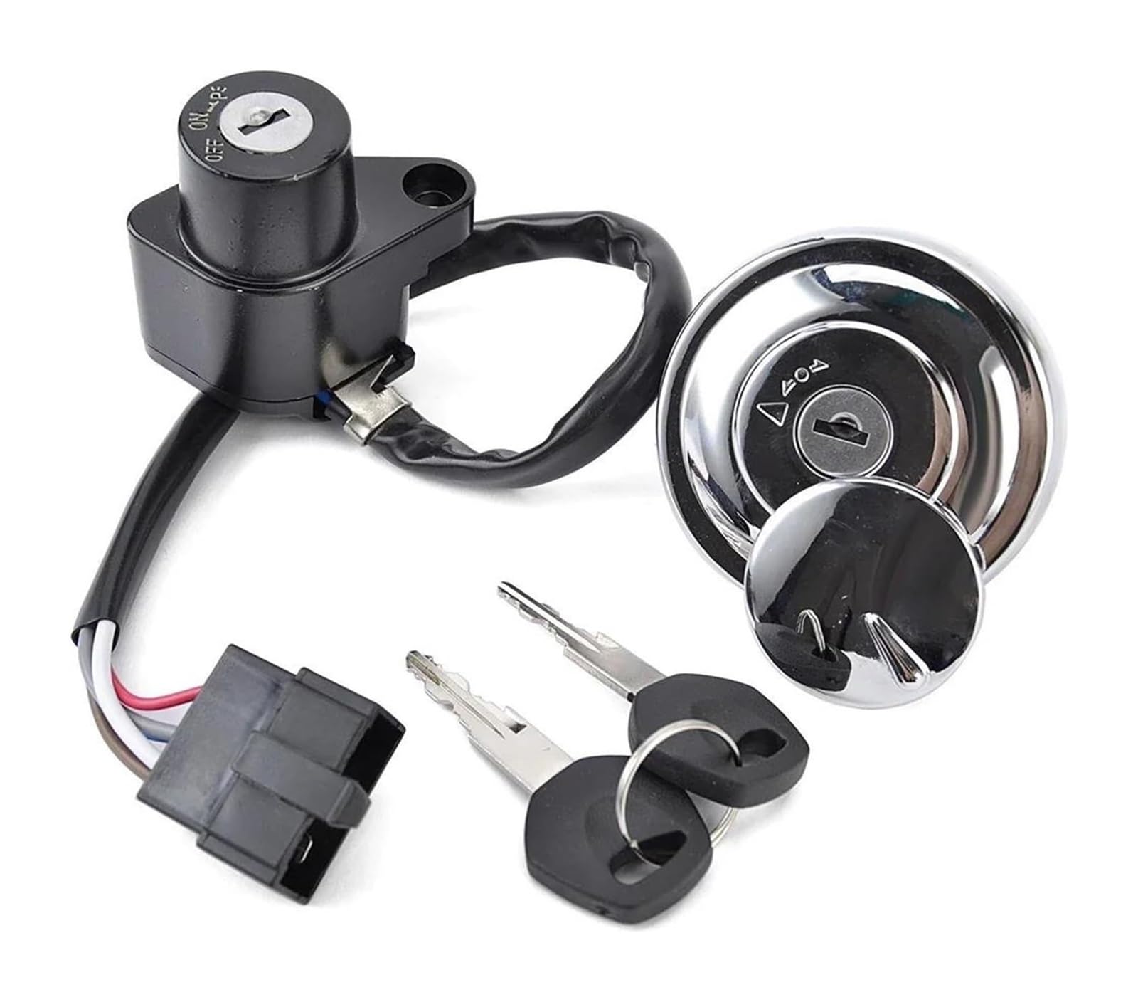 Cerradura De Encendido para Kawasaki For Custom para VN900 2007-2008 27005-0032 51049-5001 Interruptor Arranque Llave Encendido Motocicleta Juego Tapa Tanque Combustible