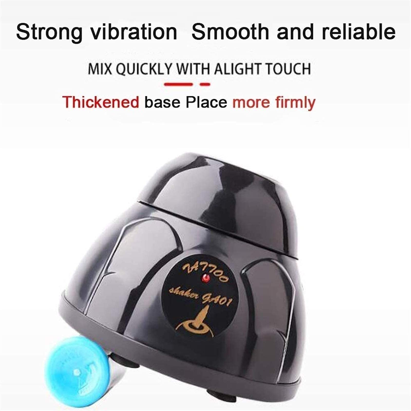 FAXIOAWA Mini Mezclador Vortex, agitador Mezclador de Pintura en Modo táctil de Laboratorio de 30ml y 5200 RPM para Tubos de ensayo de Laboratorio