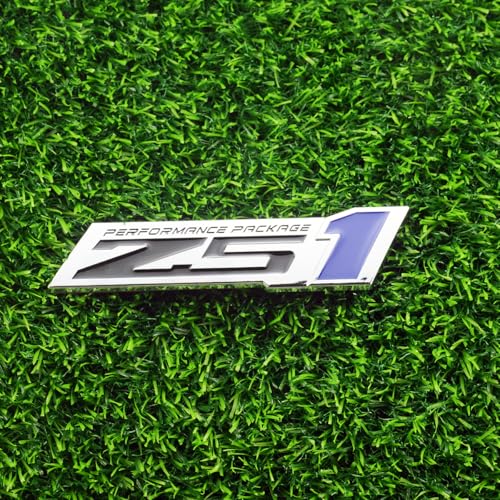 Image of 2Pcs Z51 Performance Emblems Engine Hood 3D Package Badge Decal Replacement Z51 (Chrome Blue)