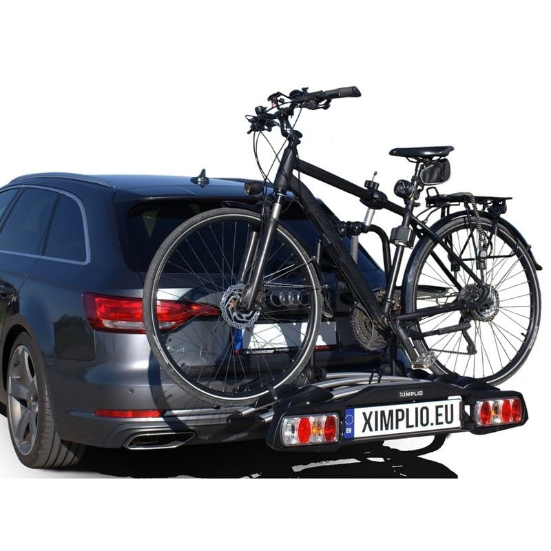 Fahrradträger für 3 Räder für Anhängerkupplung AHK - abklappbar Kupplungsträger mit Schnellkupplung (für 3 Räder)