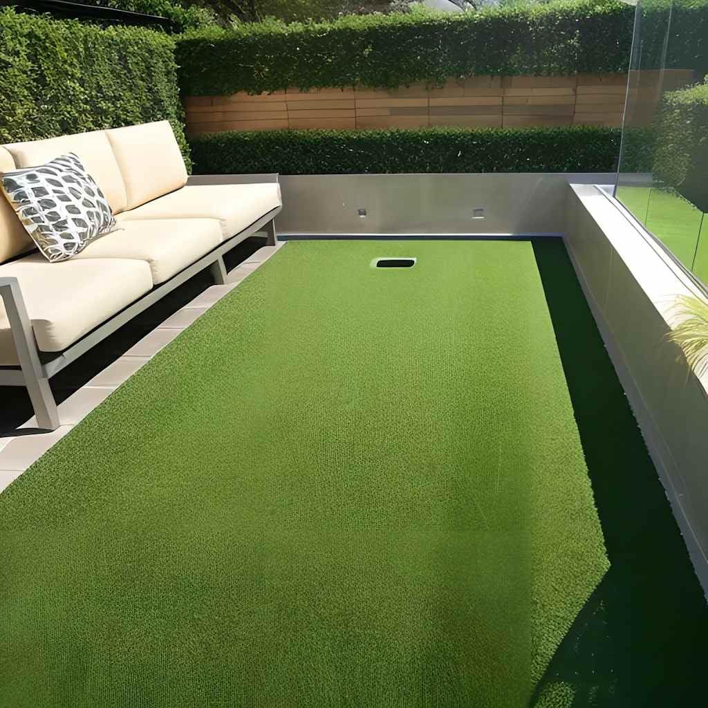 vidaXL Prato Artificiale 7/9 mm 1x10 m Verde