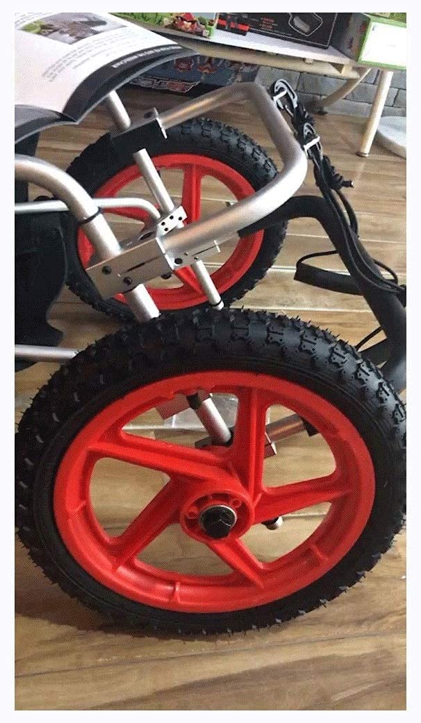 Sedia a Rotelle per Cane Carrellino Scooter Carrozzina per Cani,Adatto a Animali Domestici Disabili Piedi Gambe Posteriori Riabilitazione,Regolabile,2 Ruote