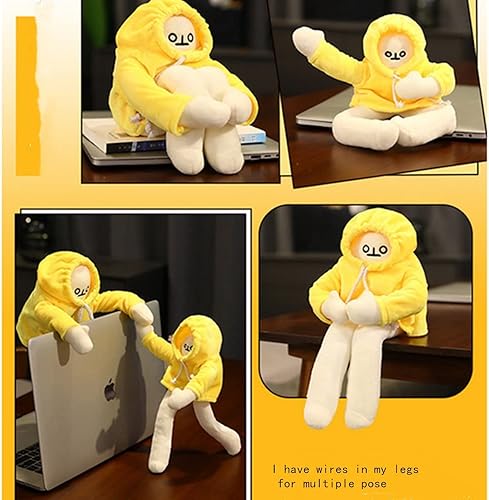 Miniatura 2 de Muñeca de plátano de 16 pulgadas, juguete de plátano de felpa con imán, divertida almohada de felpa intercambiable, juguete de descompresión