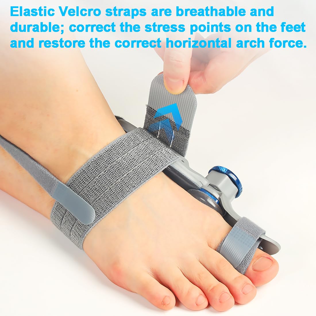 Correttore per alluce valgo da donna con cinturino antiscivolo per tallone, tutore per alluce valgo, universale per piedi sinistro e destro, efficace sollievo dal dolore e supporto