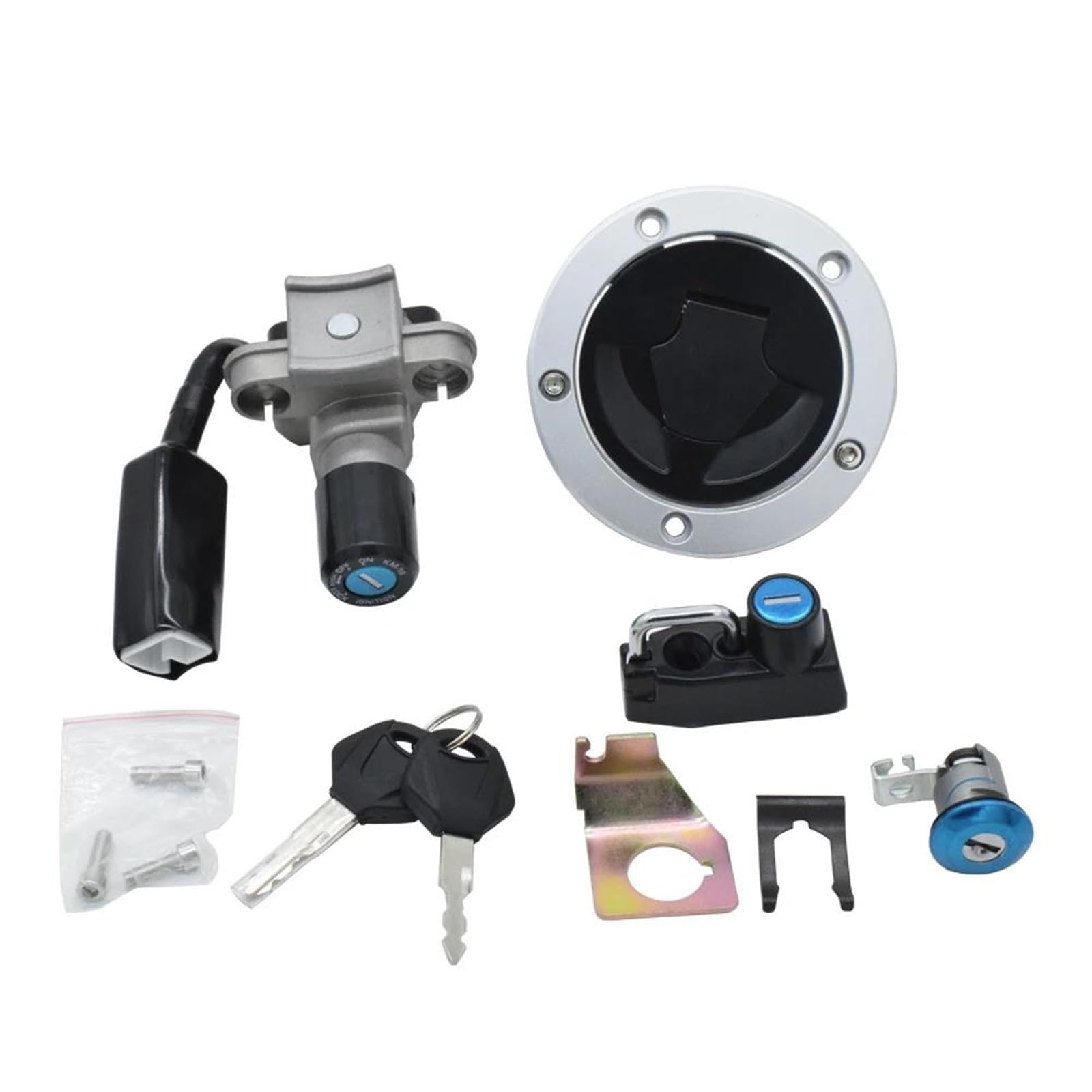 Kit Interruttore Di Accensione Motocicletta, Tappo Serbatoio Carburante Con 2 Chiavi Per BR125JJFB - 2018 Z125 PRO KRT EDITION