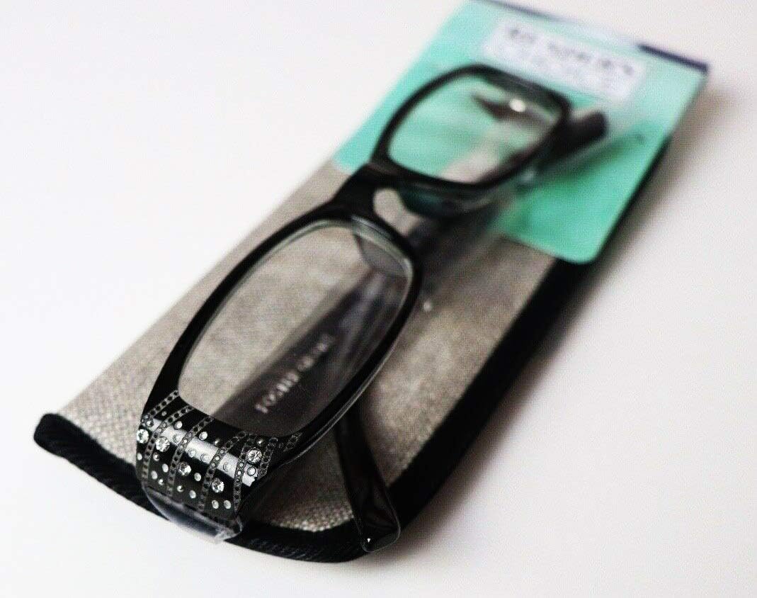 Foster Grant Readers Choice Patti Reading Glasses Black 2.00