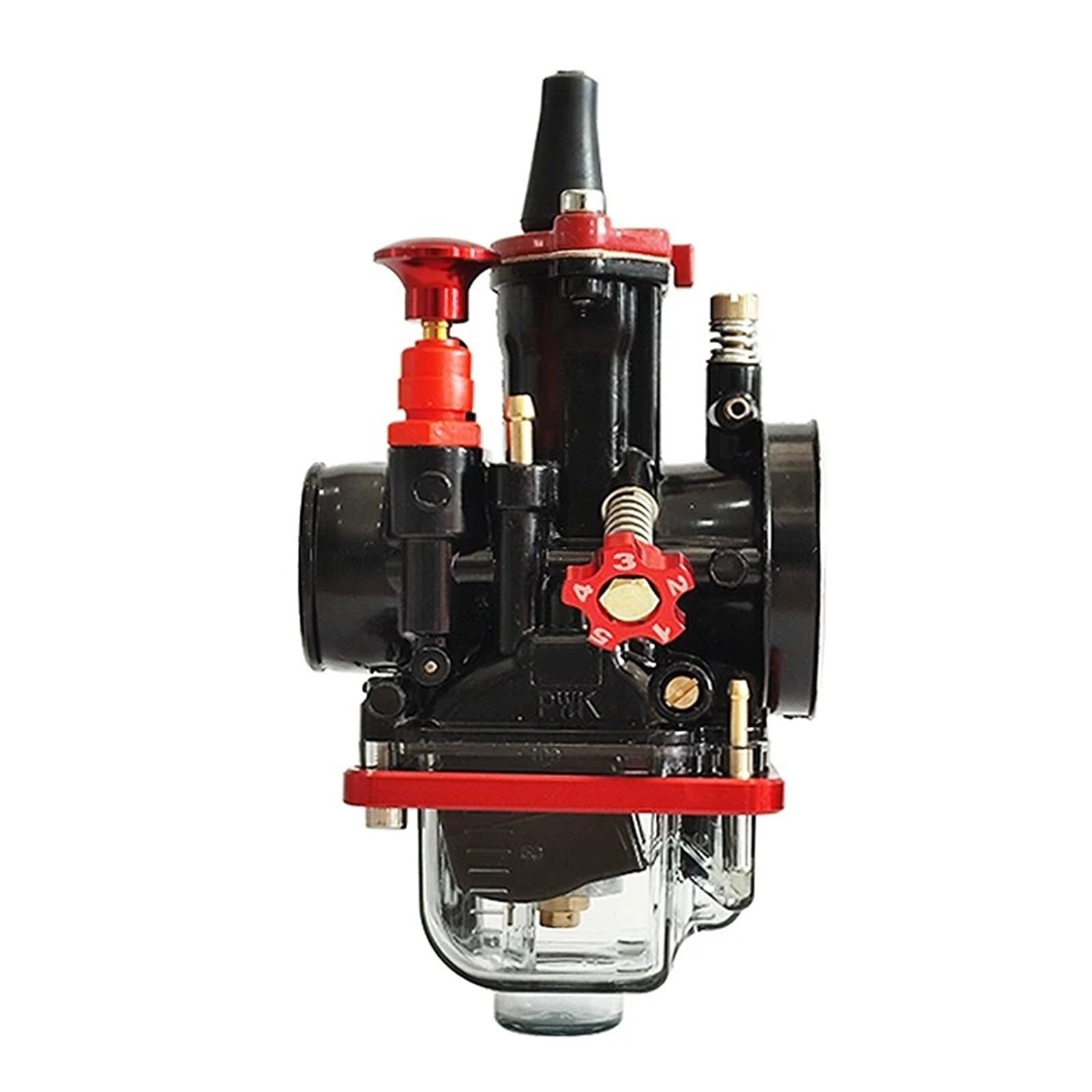 Carburateurs moto Carburateur Compétition Avec Gicleur Puissance Pour Moteur PWK 21-34 Mm 2/4 Temps 50-300 Cm³ Pour Quad SSV Moto Tout-terrain Et Moto(28mm)