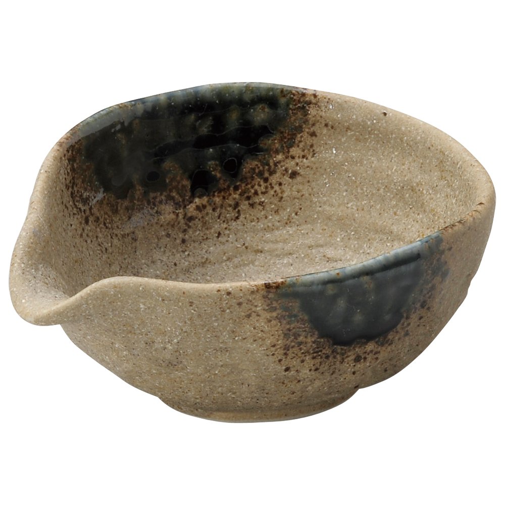 Amazon.co.jp: 山下工芸 伊賀織部片口小鉢 14×11.5×6.5cm 14015100