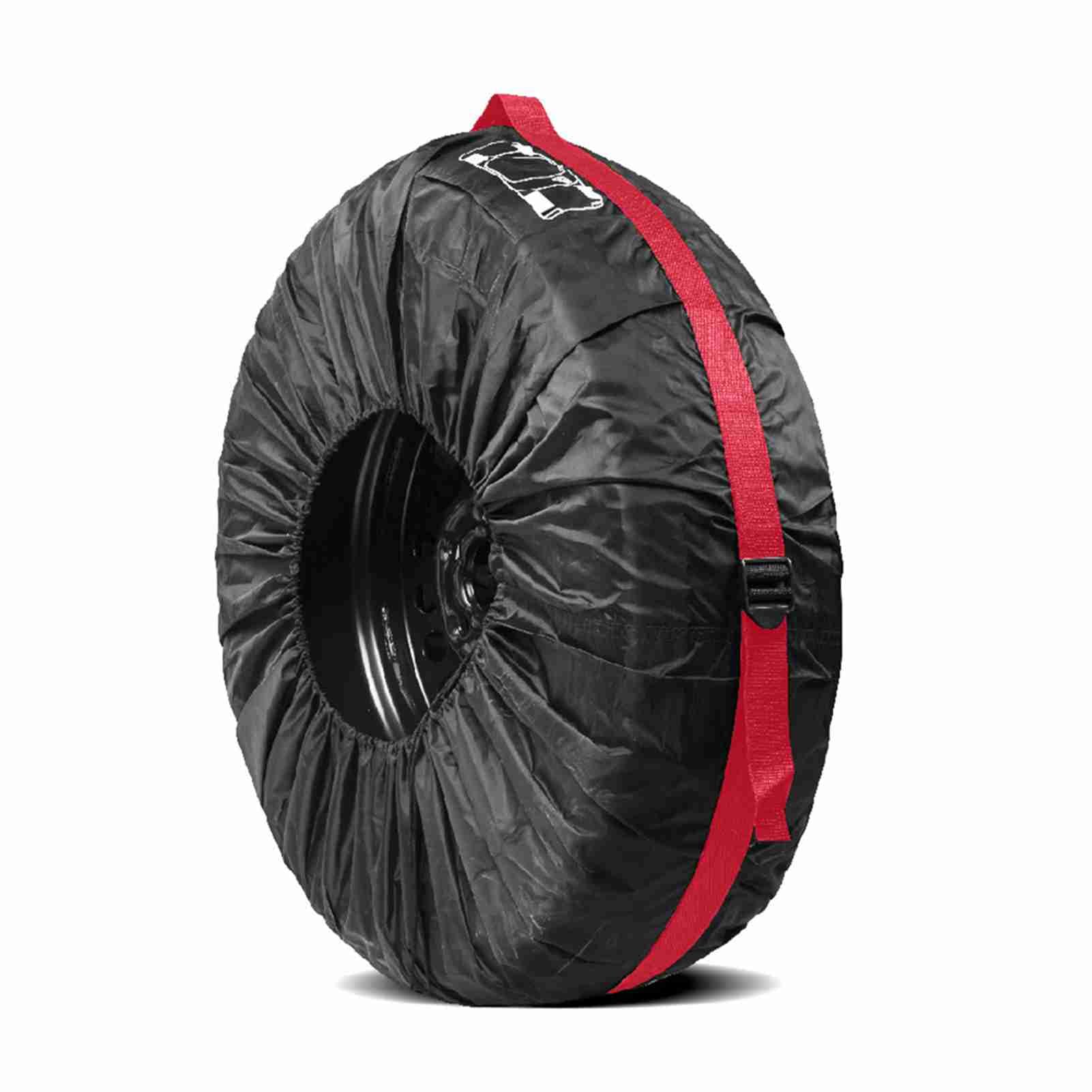Tire Cover Protector Spare Tire for Cars, SUVs & Trucks Wheel Guard Fits 19-23 Inch Tires RV Trailer Accessories with Storage Bag (1 Piece Size L) — view 6