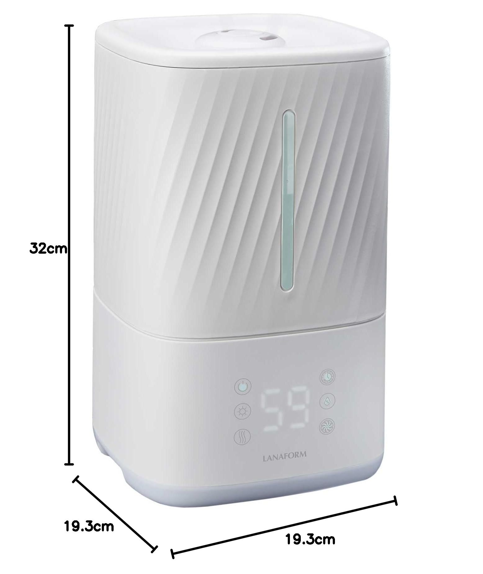 Napo - Humidificador De Aire - Humidificador De Aire Para Dormitorio - Difusor De Aceites Esenciales - Silencioso - 4,5 Litros