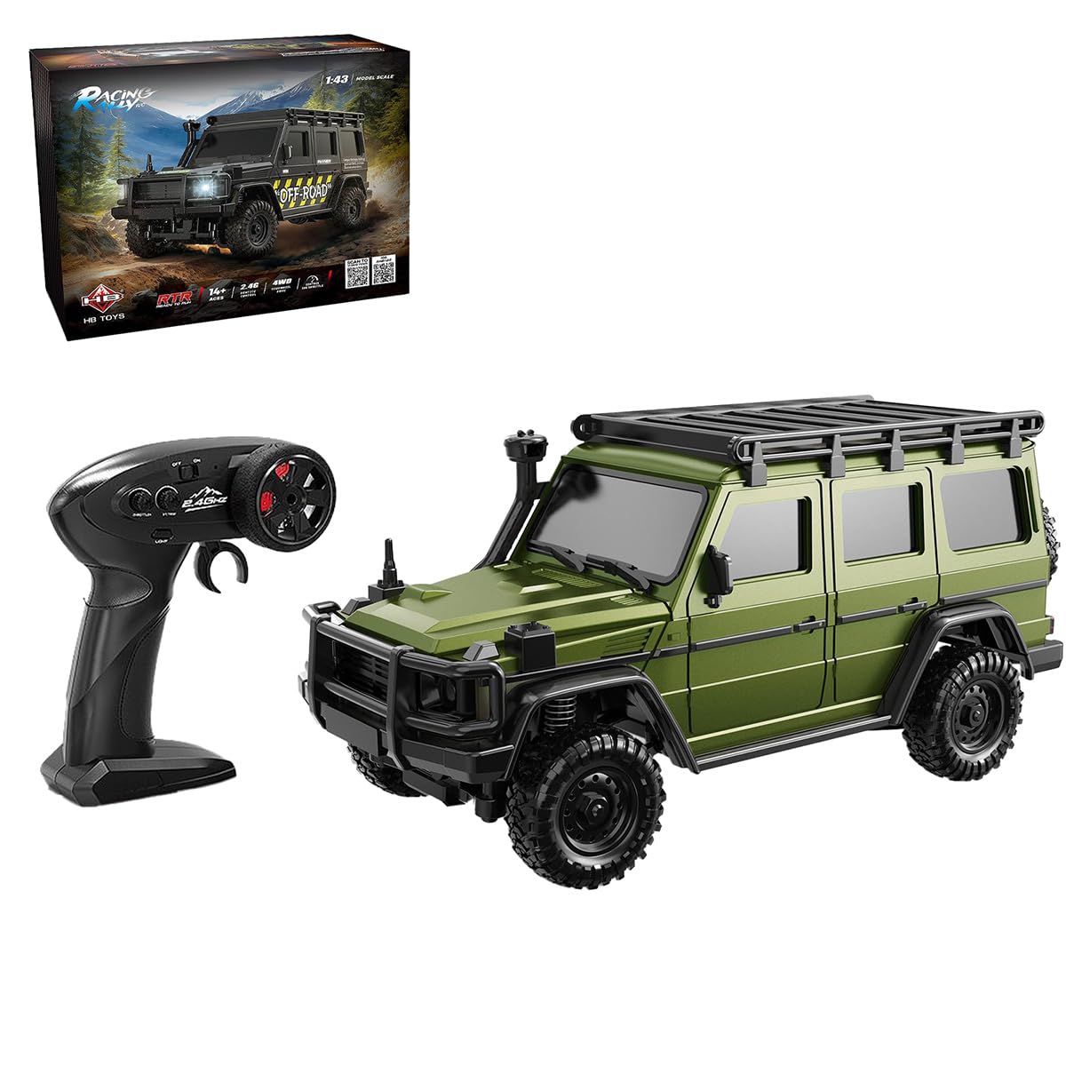 2,4GHz RC Monster Truck mit APP-Steuerung, Vollproportionaler 4WD Offroad RC Truck, High-Speed Drift Ferngesteuertes Auto mit LED-Lichtern & Type-C Akku