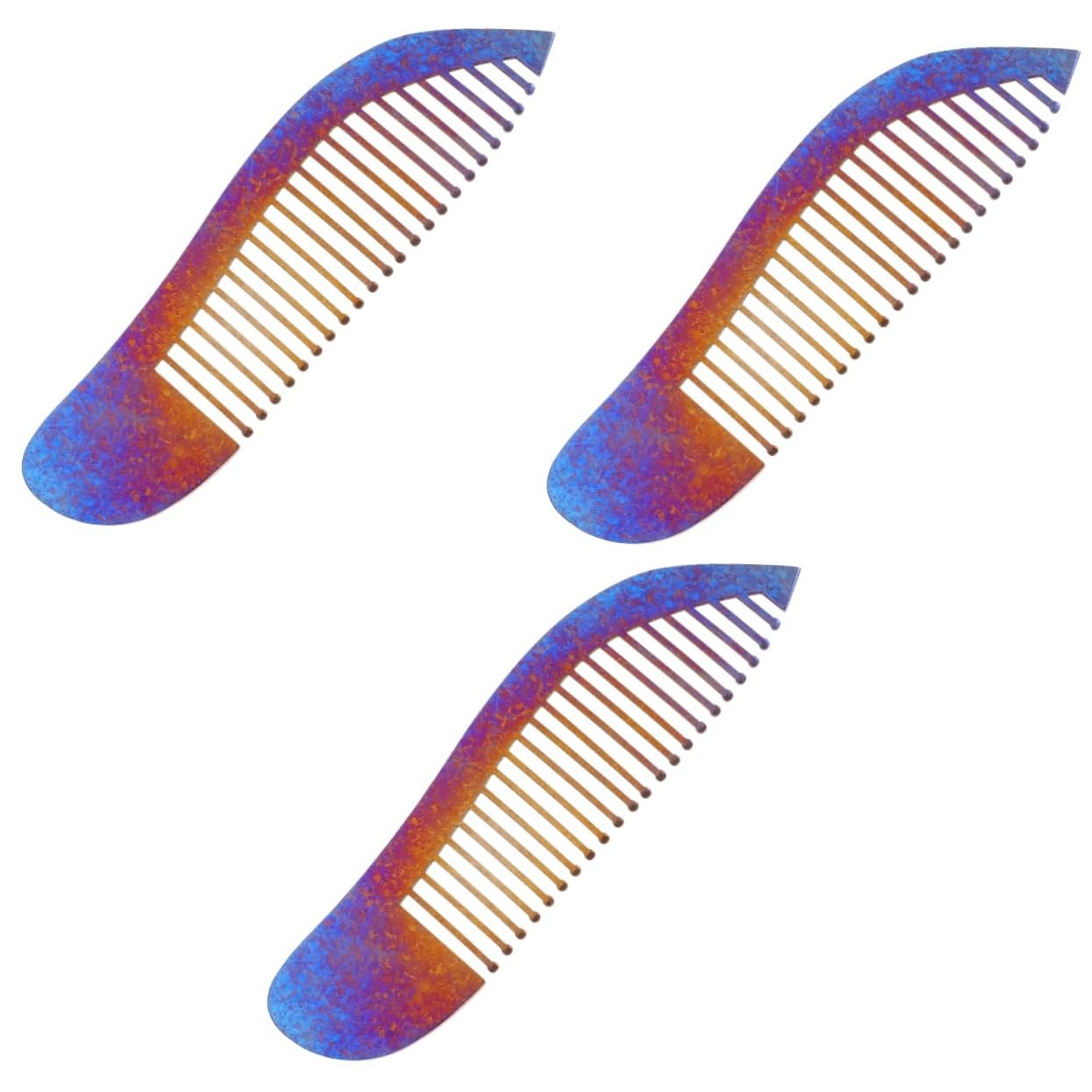 Healeved 3pezzi Pettine Antistatico Design Per Parrucchieri Pettine Per Acconciature Asciutti e Bagnati