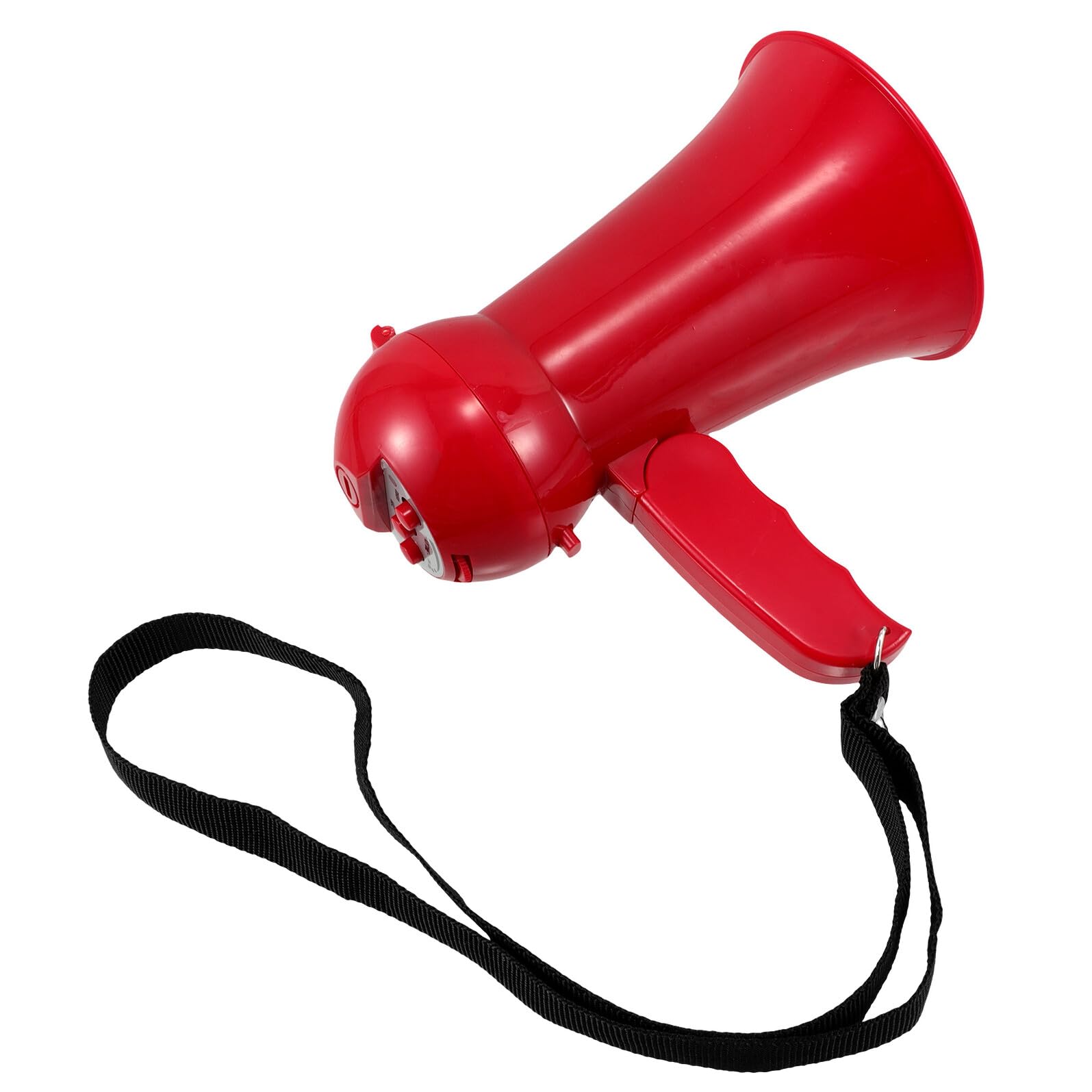 Veemoon Mégaphone Rouge en Plastique sans Pile, Cornet Acoustique Léger pour Garçons D'honneur, Accessoire de Fête pour Mariage, Haut-parleur Portable pour Accueil et Animation Festive