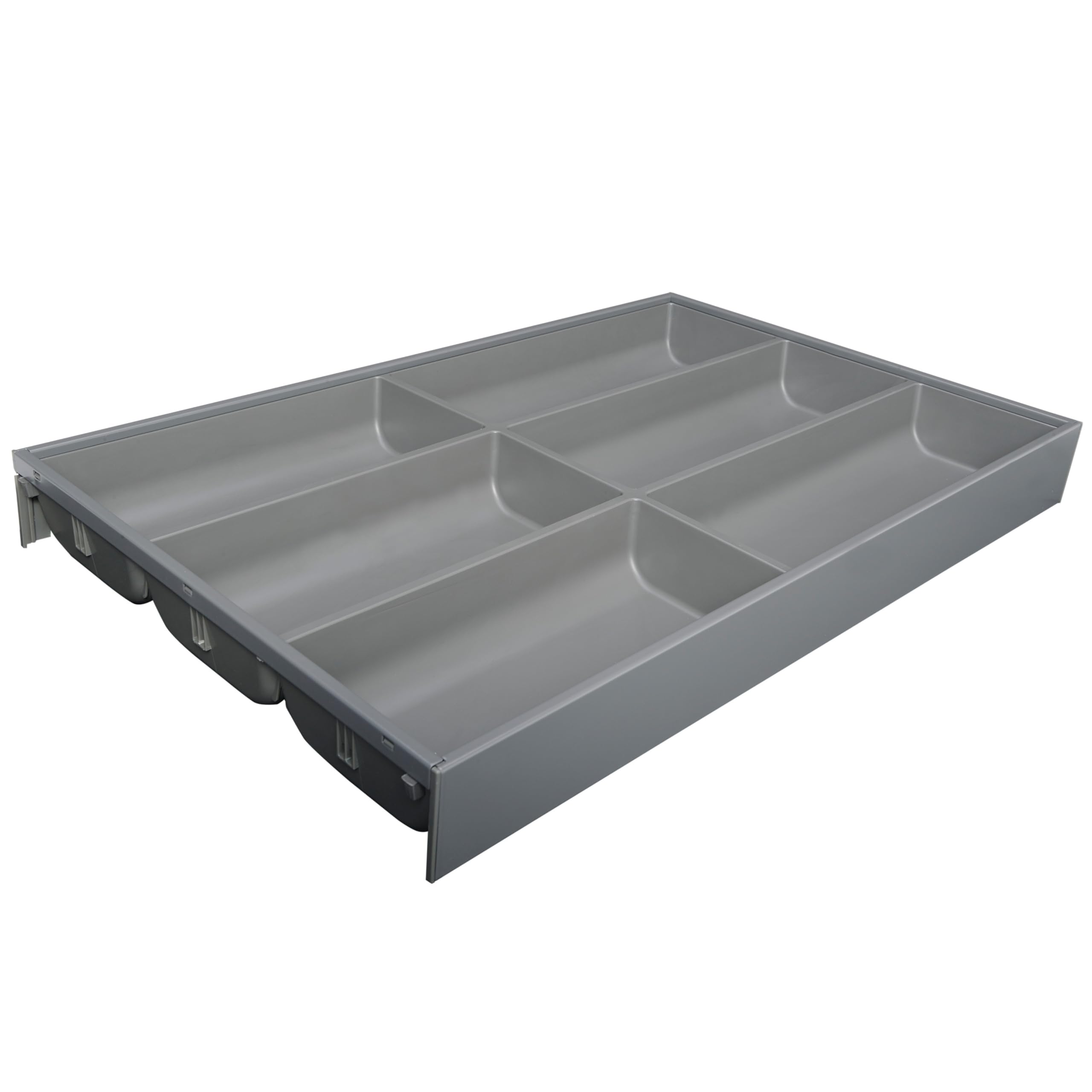 Blum AMBIA-LINE range-couverts Soft-Touch | organiseur de tiroir premium pour tiroir et meuble de cuisine modernes | protège, trie et range couverts | Dimensions : 47×30×5 cm | Gris Orion