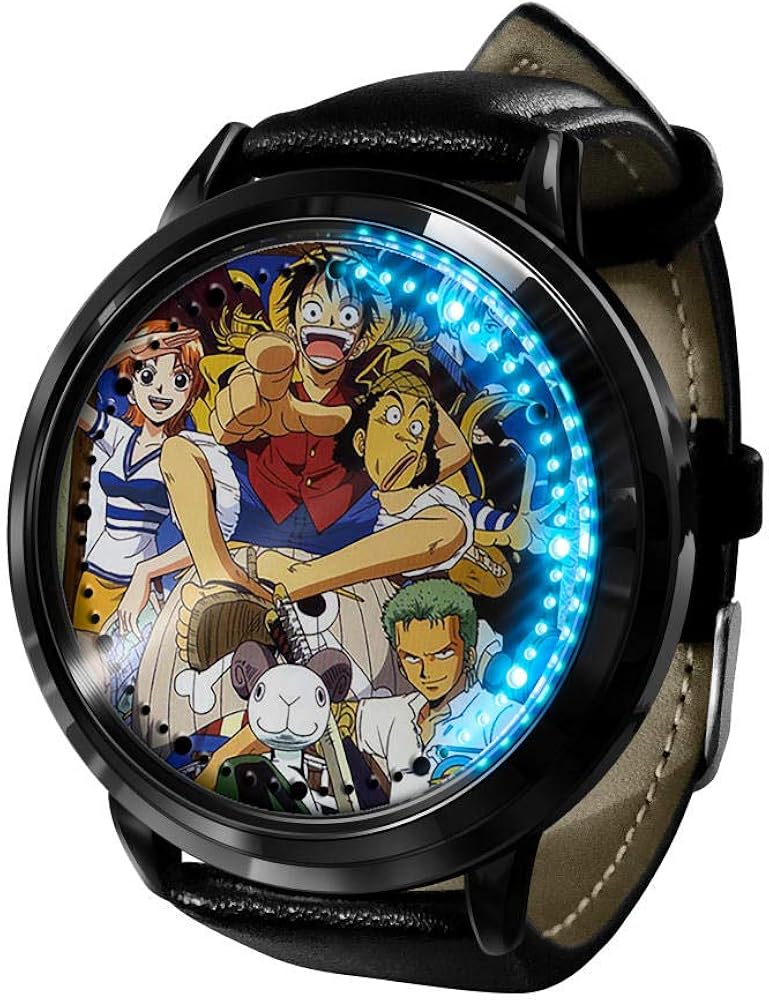Anime One Piece Luffy LED Watch Orologio digitale touch screen impermeabile Orologio neutroC Anime One Piece Luffy LED Watch Orologio digitale touch screen impermeabile Orologio neutroC