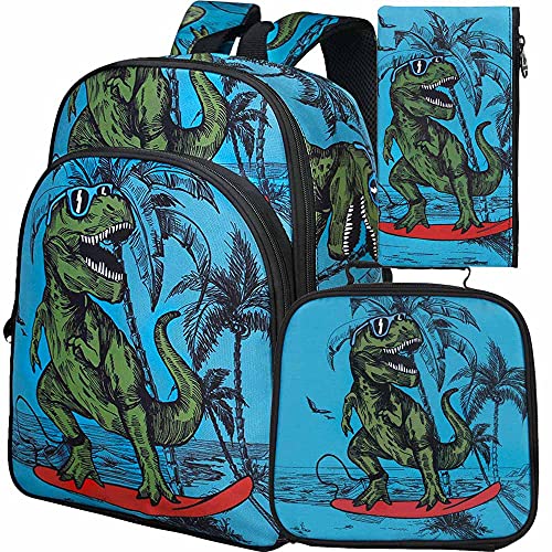 3PCS Dinosaur Backpack Boys, 16