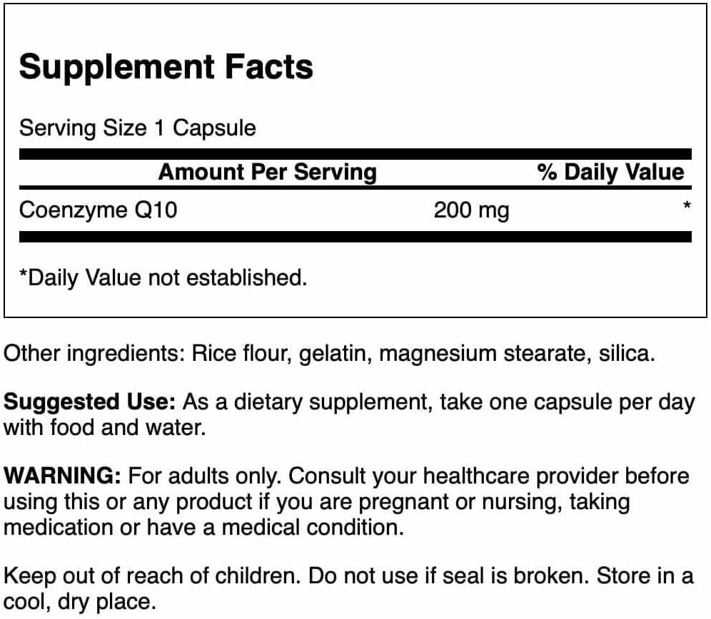 Swanson Coq10 200 200 Milligrams 30 Capsules (2 Pack)