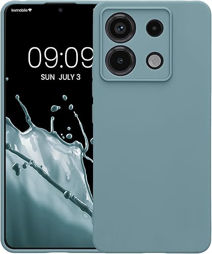 Vista 658 de kwmobile Funda compatible con Xiaomi Redmi Note 11 / Note 11S - Funda protectora de silicona TPU suave y delgada - Azul Báltico Azul (Baltic Blue)