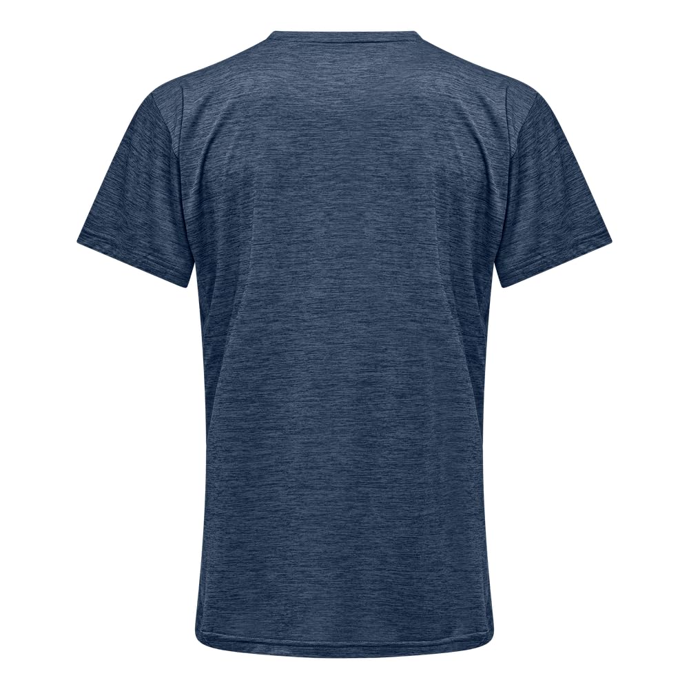 Salewa PUEZ Melange Dry M S/S Tee, L, Blueberry Melange