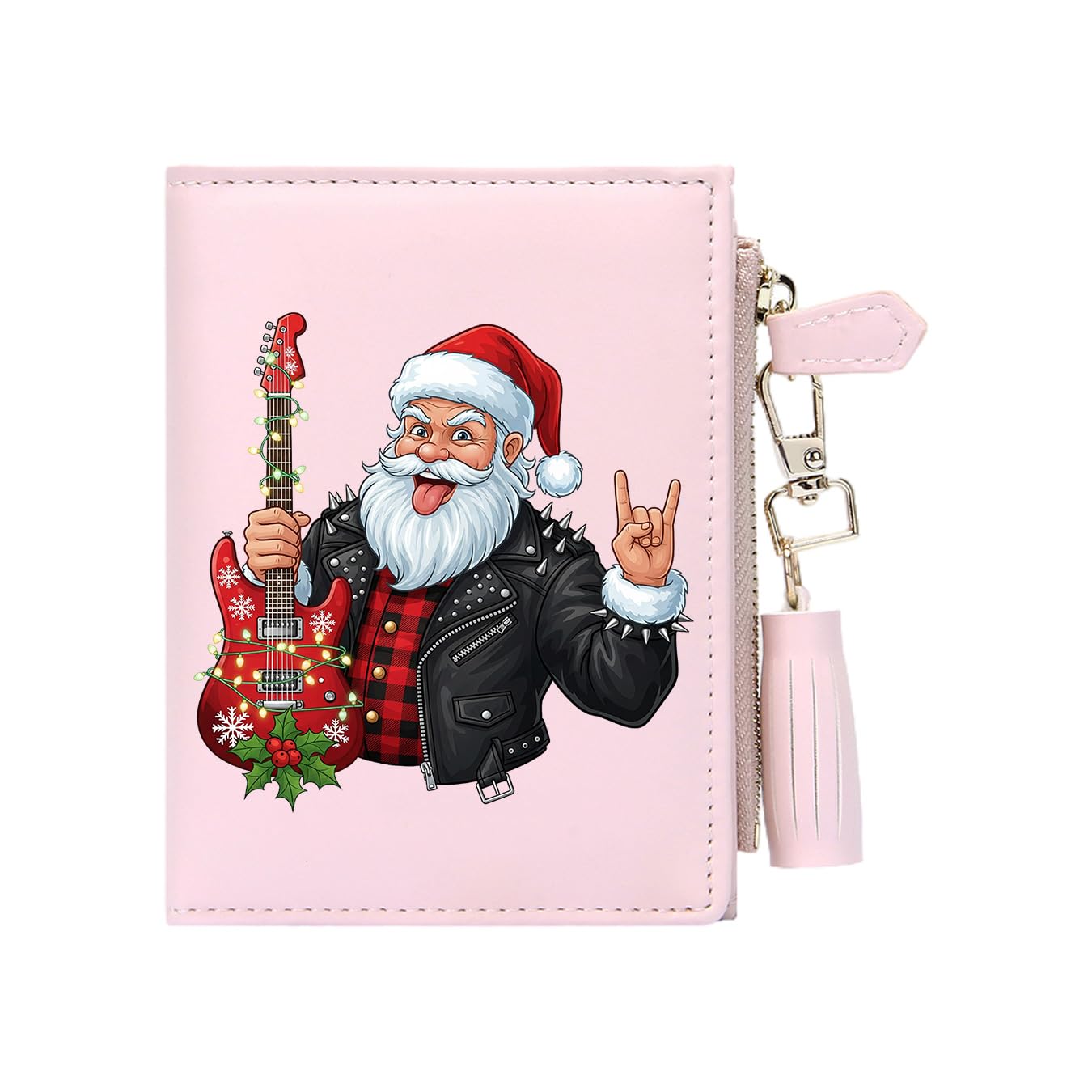 GEEAD Custom Design Small Wallets for Women Bifold Slim Coin Purse Zipper ID Card Holder for Christmas