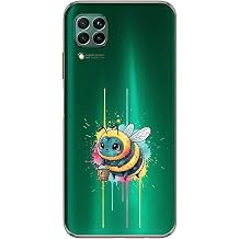 Huawei P40 Lite ile uyumlu Splash ar  tasar ml   effaf silikon k l f