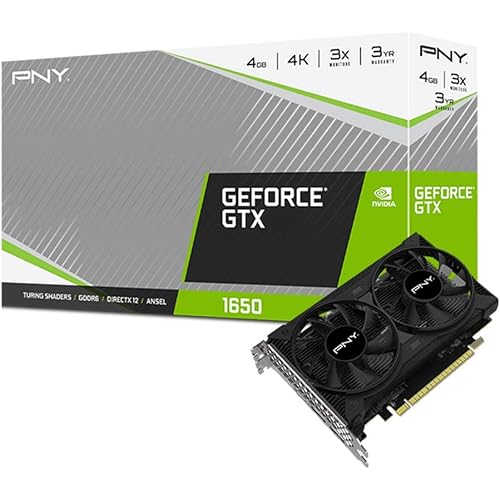PNY GeForce GTX 1650 4GB GDDR6 Dual Fan Graphics Card