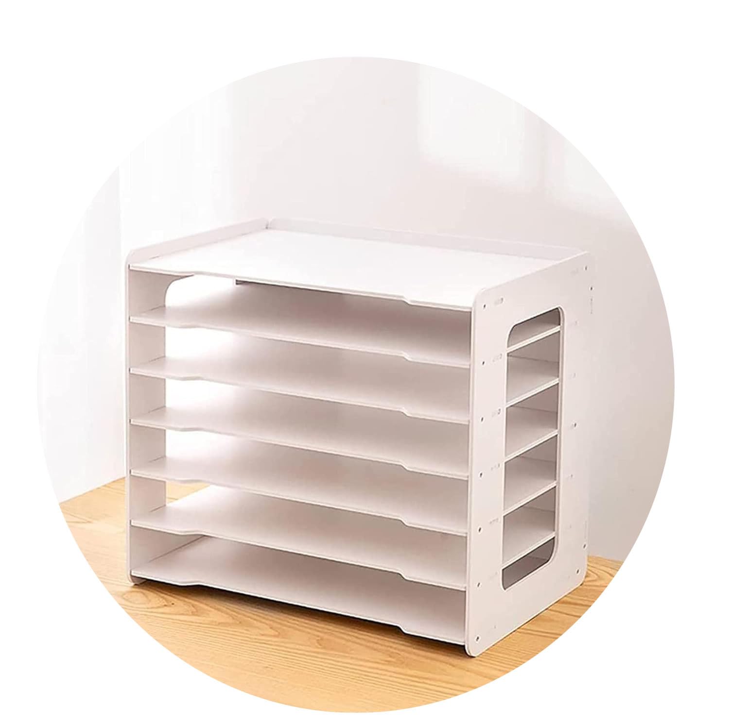 Portariviste e portadocumenti formato A3, elegante, bianco, per ufficio e scuola, porta documenti e cancelleria per riporre in modo efficiente la carta