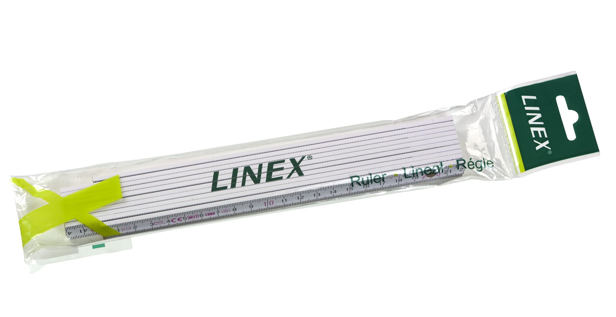 Linex Metro pieghevole in legno, 2 m, scala metrica