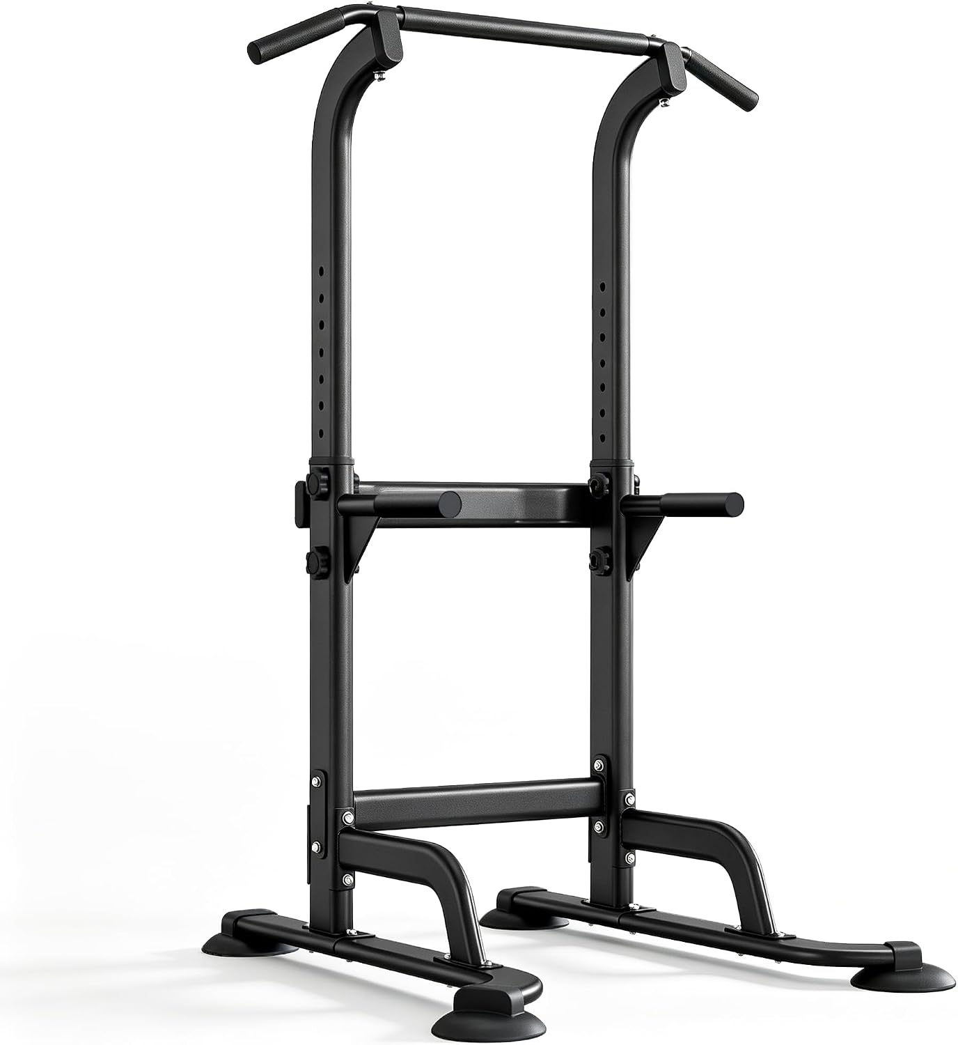 Dland Power Tower Pull Up Bar Dip Station for Home Gym Strength Training