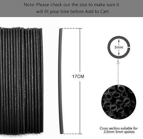 Miniatura 2 de Keenso - Juego de 36 fundas para radios de llantas de motocross, kit de envolturas de protección para motocicleta, protector universal de motocross