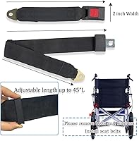 Vista 2 de Cinturón de seguridad para silla de ruedas para ancianos y discapacitados, accesorio de banda de repuesto para scooters eléctricos, fácil