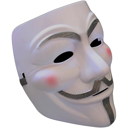 お面 マスク アノニマス ガイ・フォークス Vフォー・ヴェンデッタ 白 5個 セット 仮装 パーティ イベント