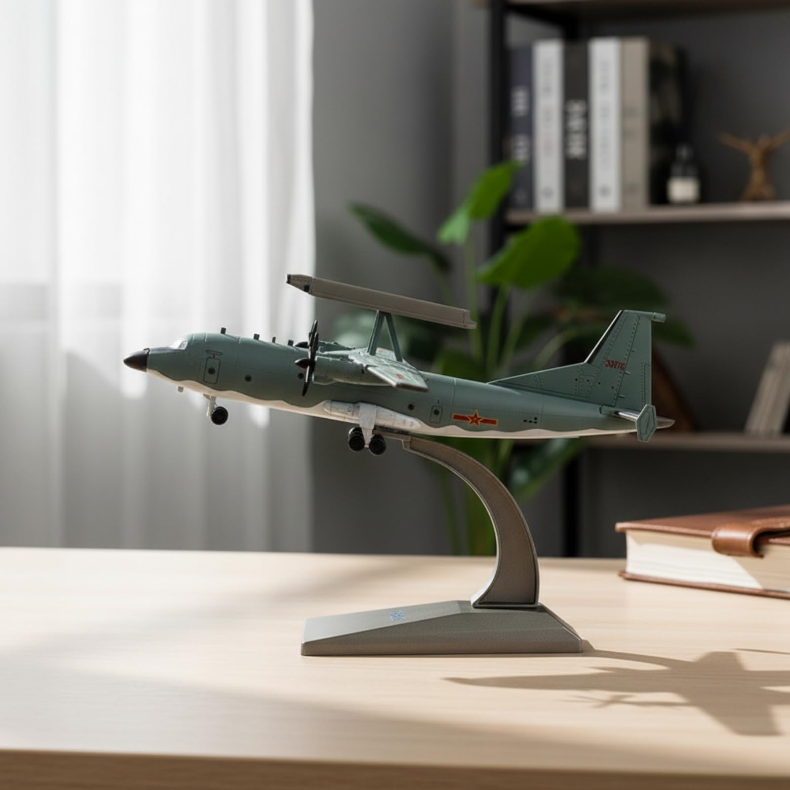 harayaa 200 Modellflugzeug abnehmbar Flugzeugmodell mit Ständer Standmodell mit Displayständer für Vitrine, Büro