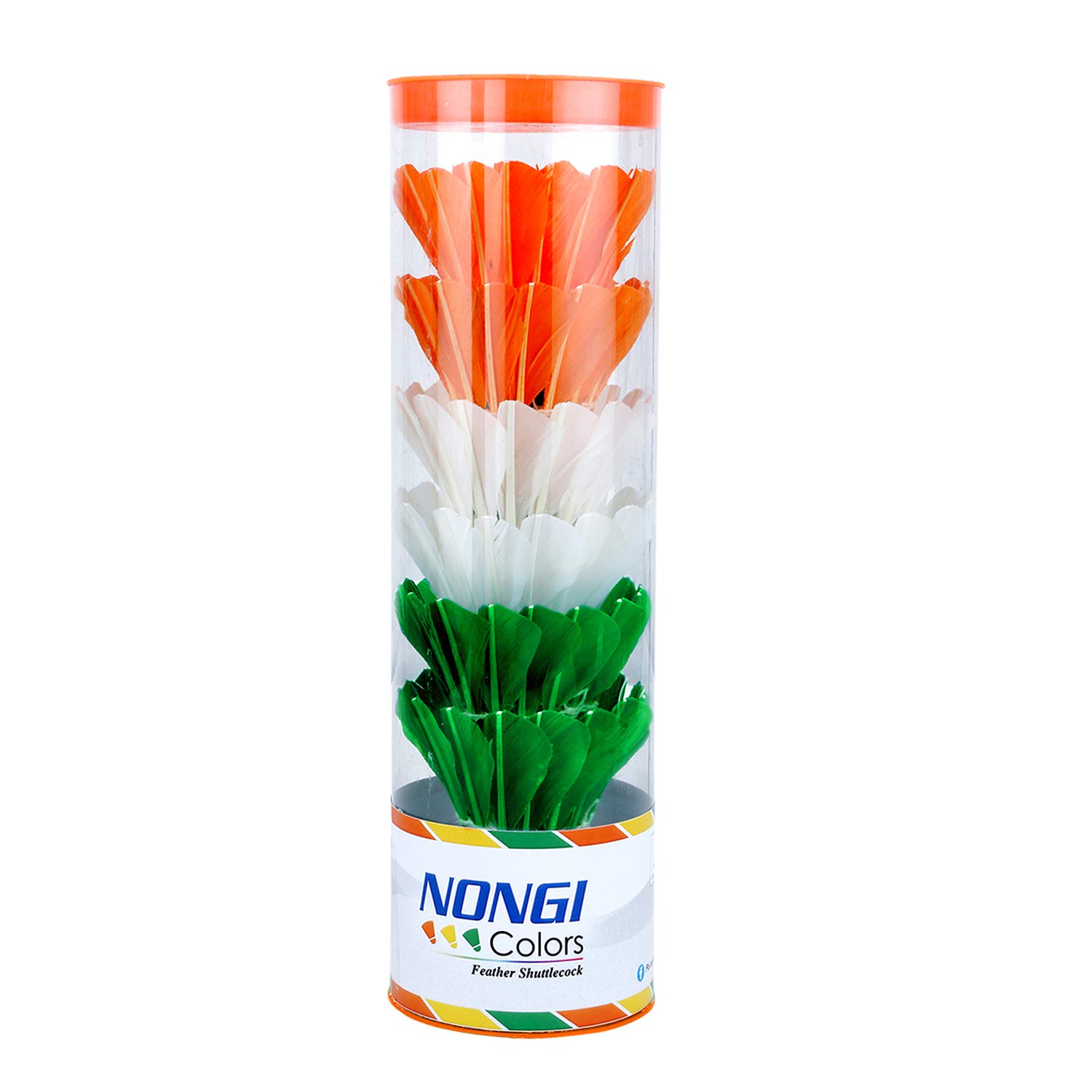 NONGI Tricolors Badminton Feather Shuttle Corks || Made in India || Multicolor - Medium Speed - 78 (B08F3TZR1P) Amazon Price History, Amazon Price Tracker