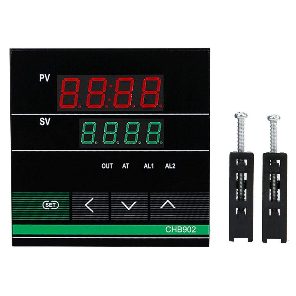 DSY Digital Temperature Controller, CHB902 Thermostat Intelligent Display Temperature Controller Relay/SSR Output AC180-240V 0-400℃