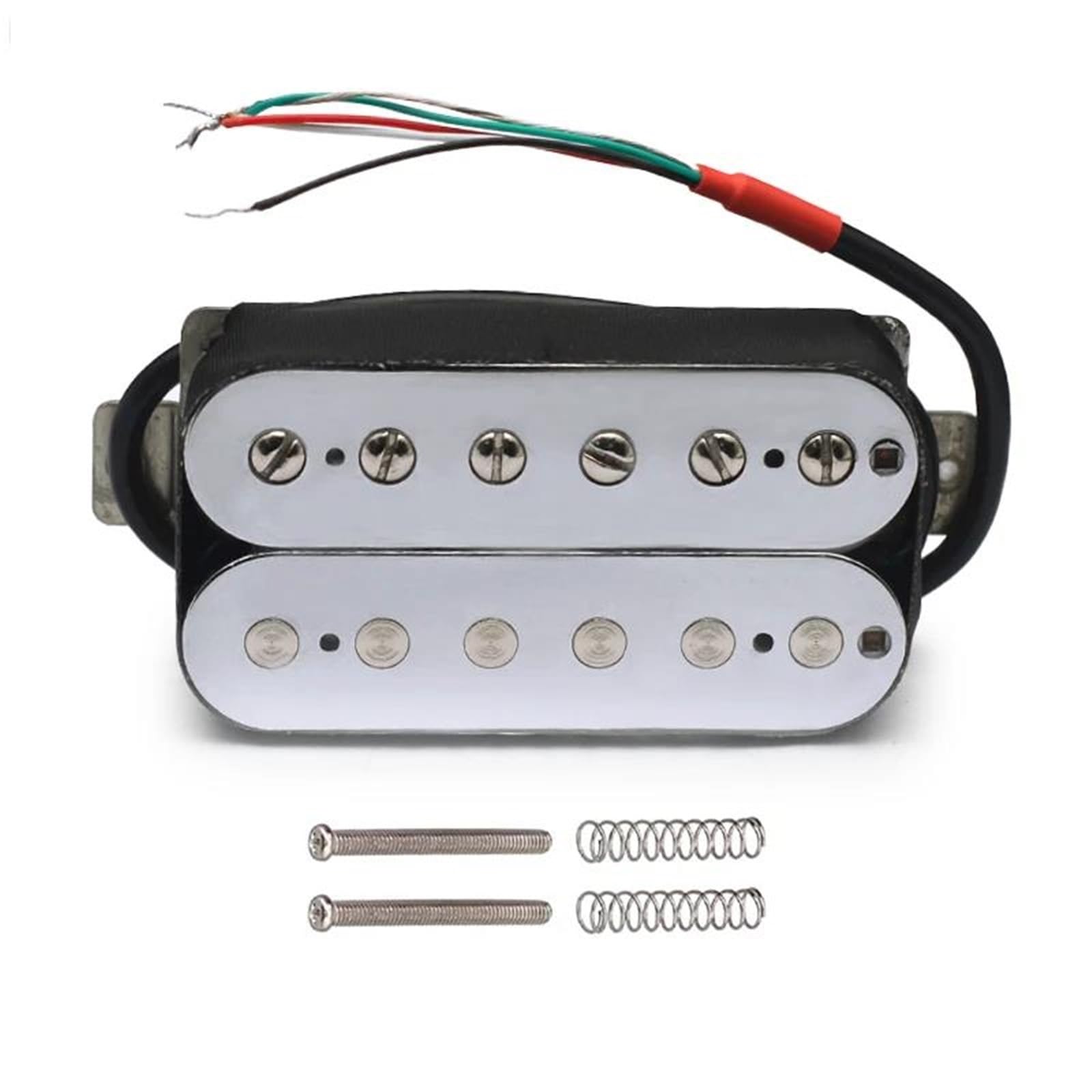 Miłośnicy Muzyki Przetworniki Do Gitary Elektryczn Alnico 5 Przetwornik Do Gitary Elektrycznej Humbucker Double Coil Pickup Alnico V Części Do Gitary Srebrny(B)