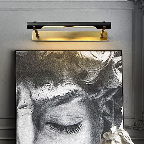 Miniatura 6 de Lámpara - Lámpara retro para tocador de baño, 2 luces, aplique de pared de latón negro y antiguo, accesorios de iluminación industriales para