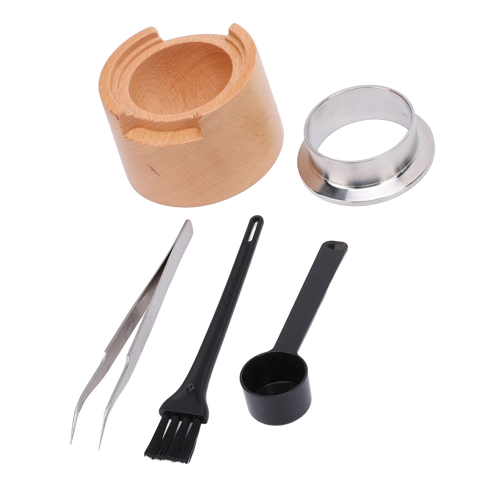 Kit de recarga de cápsula de café kit de cápsula de café reutilizable kit de recarga de café con 50 piezas de aluminio focas de aluminio pincel de cuchara clip