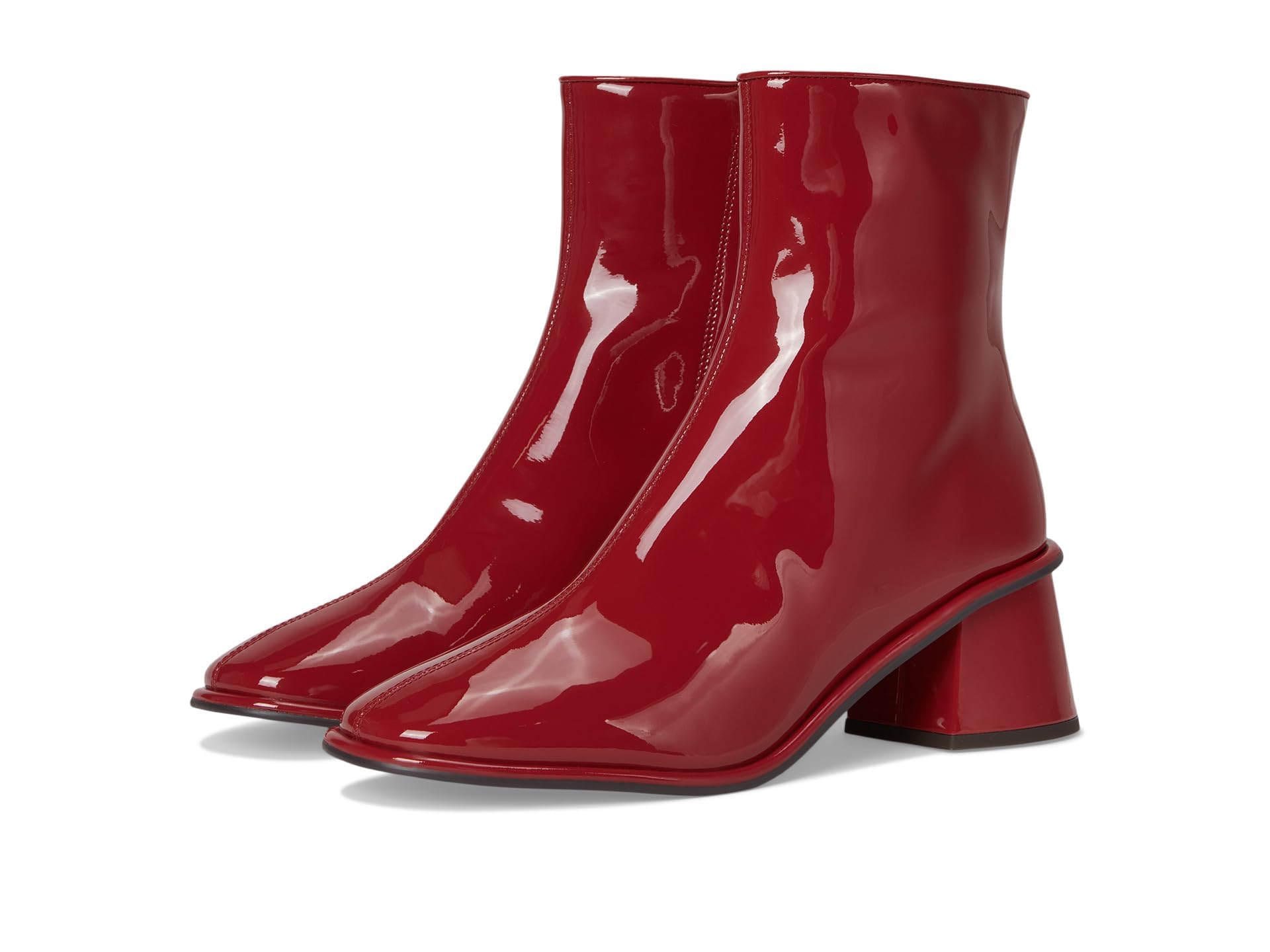 CX018 RBY 10 B Gigi PAT LTHR Bootie Ruby 10 B